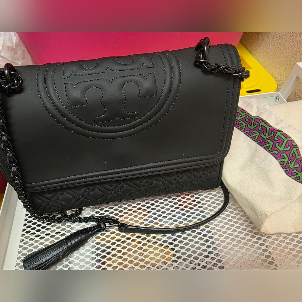 Tory Burch Flemming Convertible Matte Shoulder Bag